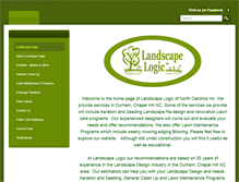 Tablet Screenshot of landscapelogicnc.com